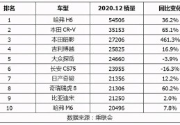 suv销量排行榜前十口碑最好(suv销量排行榜最新2024)