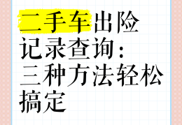 怎样免费查二手车出险记录(二手车怎样免费查车辆出险记录)
