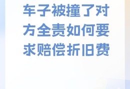 新车被撞怎么索赔(新车被撞怎么索赔折旧费)