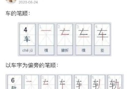 车的笔顺和车字旁的笔顺为什么不一样(车的笔顺和车字旁的笔顺为什么不一样呢)